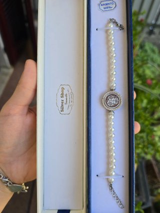 Bracciale Cammeo Perle Argento 925
