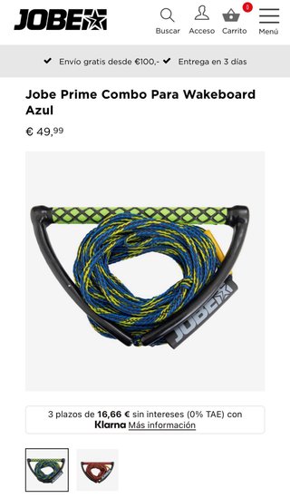 Cavo Palonier Jobe per Wakeboard