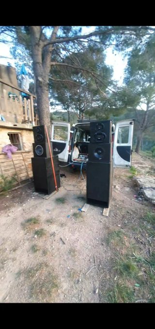 Equipo Sonido PA Híbrido Negro
