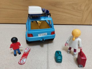 Playmobil Coche Azul con Accesorios