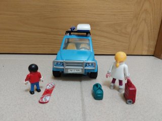 Playmobil Coche Azul con Accesorios