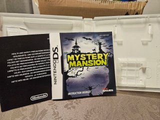 Mystery Mansion DS, caja, carátula y manual