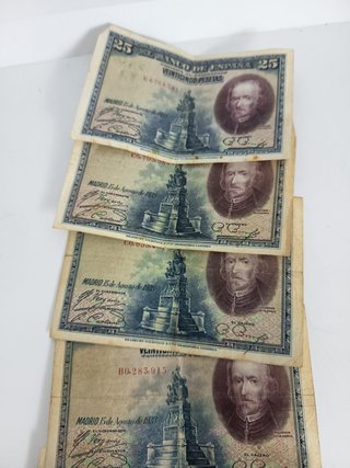 5 Billetes 25 Pesetas 1928