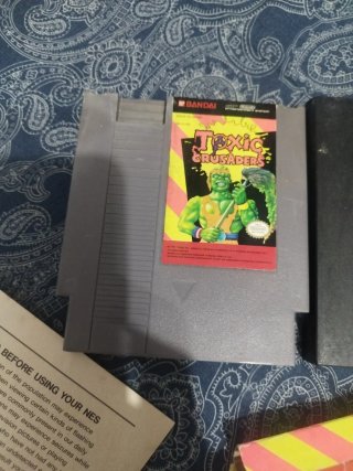 Toxic Crusaders NES Americano Caja y Cartucho