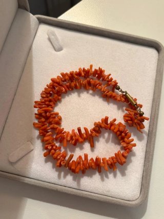 Collana vintage corallo naturale