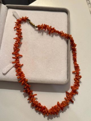 Collana vintage corallo naturale