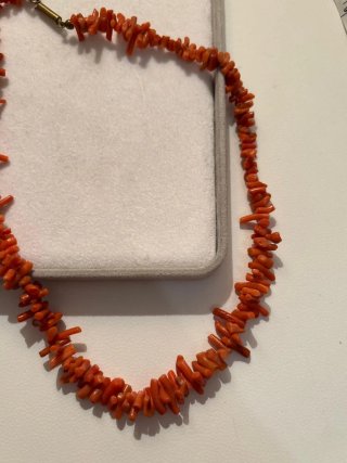 Collana vintage corallo naturale