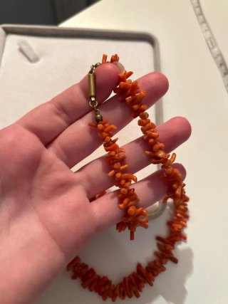 Collana vintage corallo naturale