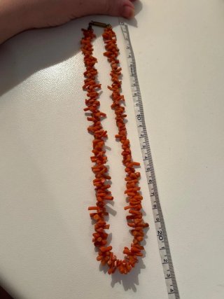 Collana vintage corallo naturale
