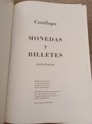 Catálogo Monedas Españolas y Unión Europea