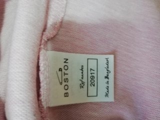 Camiseta Boston New England Hombre Rosa