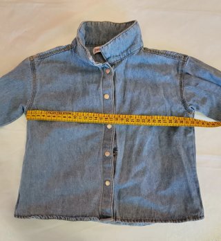 Camicia di jeans bambina manica lunga