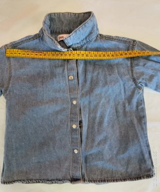 Camicia di jeans bambina manica lunga