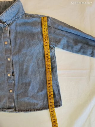 Camicia di jeans bambina manica lunga