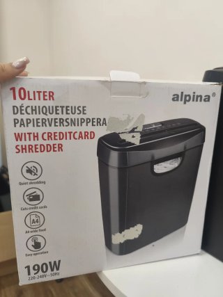 Destructora de papel Alpina 10L