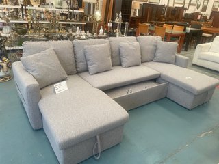 Sofá Cama Gris Tela