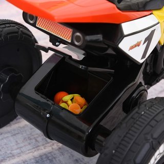 Triciclo para Niños Estilo Moto a Pedales Con Luces y Sonidos, 3 Ruedas Anchas, Edad 18-36 Meses, 71X40X51Cm, Rojo