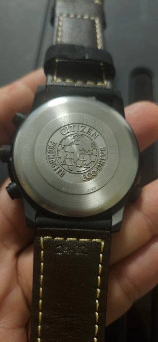 Citizen Pilot Radiocontrolado Zafiro Negro Naranja