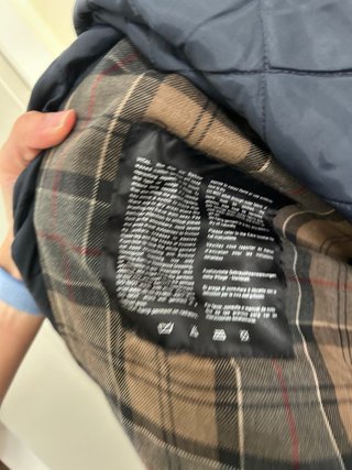 Barbour negra con forro
