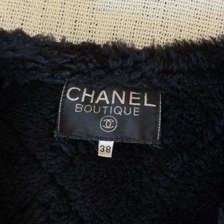 Montone Shearling Chanel Boutique Pelle trapuntato