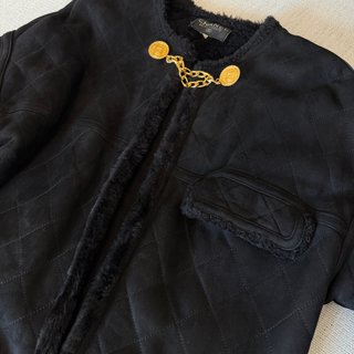 Montone Shearling Chanel Boutique Pelle trapuntato