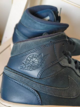 Nike Air Jordan 1 Mid Azul/Armory Navy/Electrolime