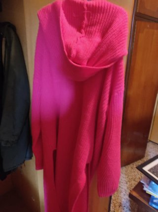 Abito lungo fucsia/ maxi maglione
