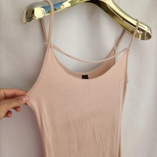 Vestito Lungo Viscosa Beige