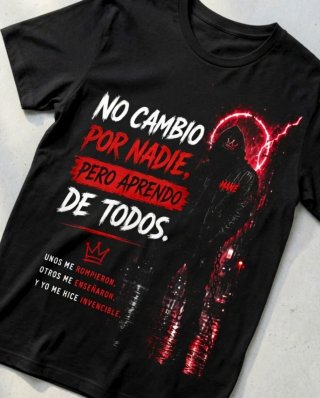 Camiseta Motivacional Negra – Diseño Exclusivo |