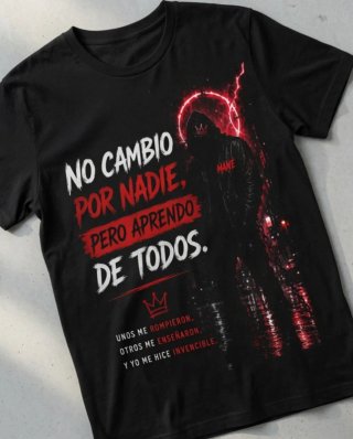 Camiseta Motivacional Negra – Diseño Exclusivo |