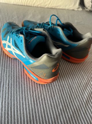 Zapatillas Asics Lima Padel Azul Naranja