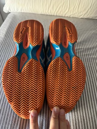 Zapatillas Asics Lima Padel Azul Naranja