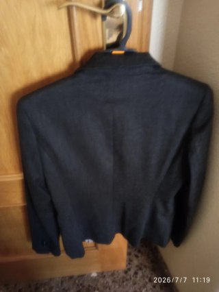 Chaqueta Zara Basic Gris Talla S