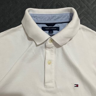 Camisa Polo Tommy Hilfiger Blanca Talla L