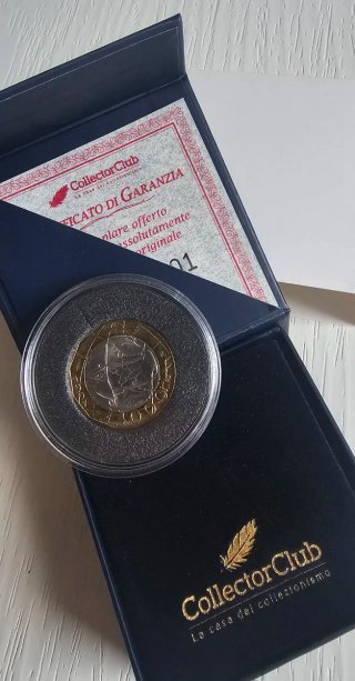 1000 Lire Bimetallica Confini Errati