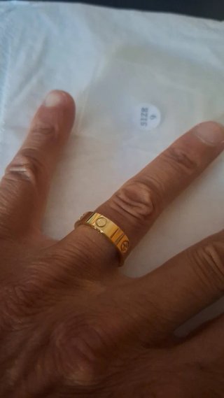 Anello fedina color oro