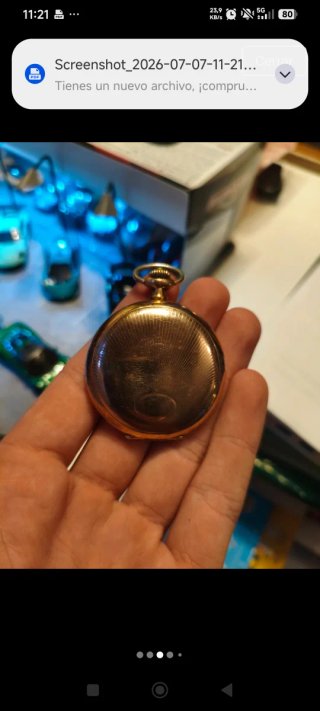 Reloj de bolsillo LIP chapado en oro 1927 leer