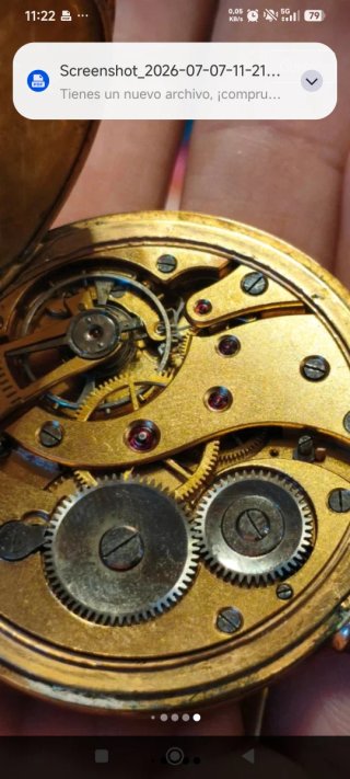 Reloj de bolsillo LIP chapado en oro 1927 leer