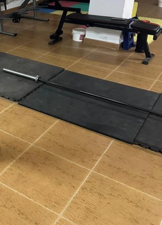 Suelo de goma 1x1 m gimnasio