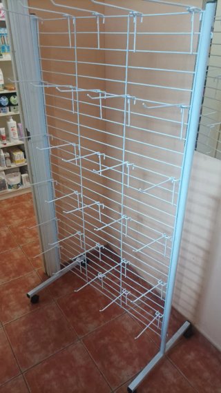 Mueble Colgante Tienda Metal Blanco