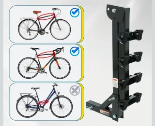 MaxxHaul 70210 - Soporte Enganche 4 Bicicletas