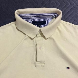 Camisa Polo Tommy Hilfiger Amarilla talla L origin