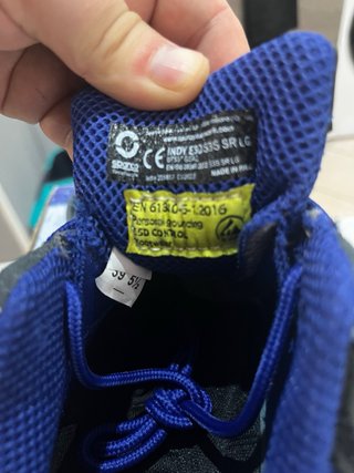 Scarpe antinfortunistiche Sparco blu/grigie
