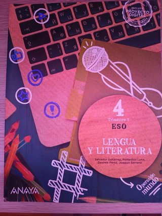 libro lengua castellana trimestre 2 4eso anaya