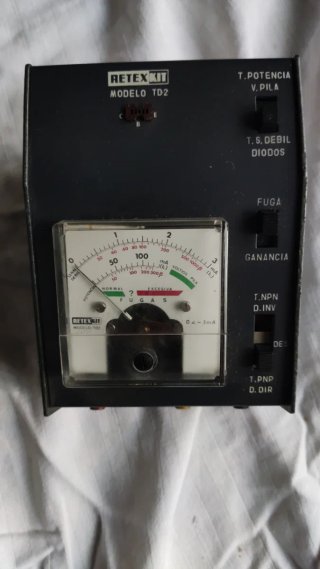 RETEX KIT MODELO TD-2. Probador de transistores...