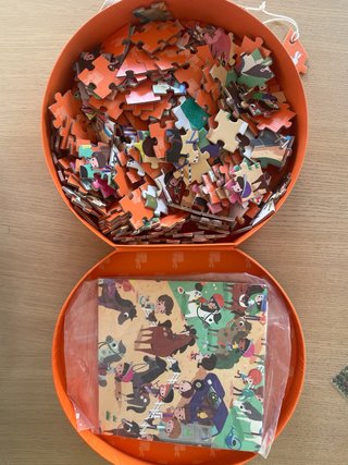 Puzzle infantil Janod Granja Caballos