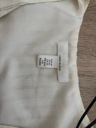 Chaleco H&M Lino Rayas Talla M