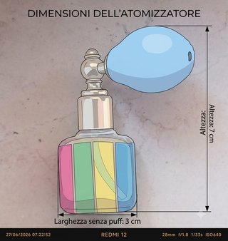 Atomizzatore Profumo Vintage Vetro Murano