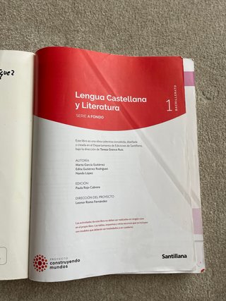 Lengua castellana y literatura 1 Bachillerato