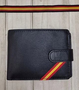 CARTERA MONEDERO HORIZONTAL EN PIEL BANDERA + REGA